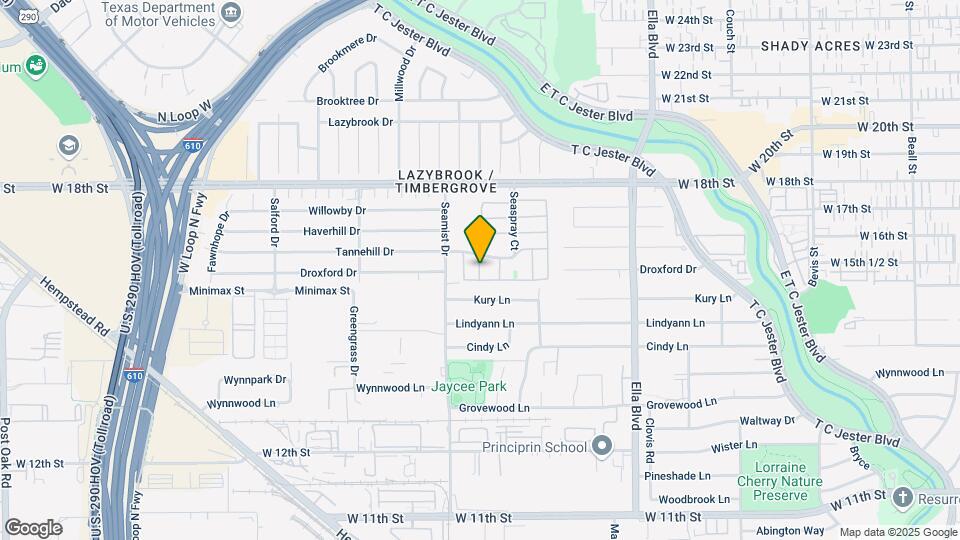 2100 Tannehill Dr Mapa y Detalles de la Ubicación