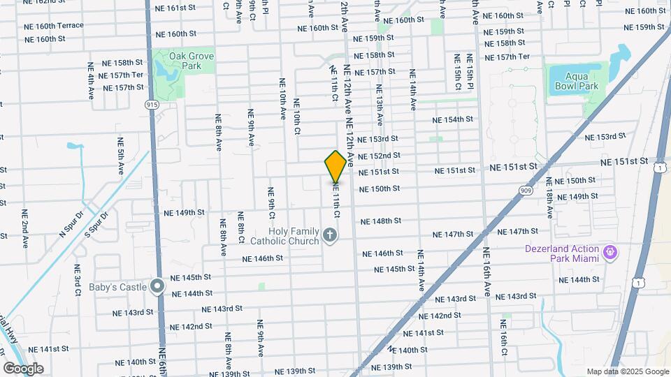 15002 NE 11th Ct Map and Location Details