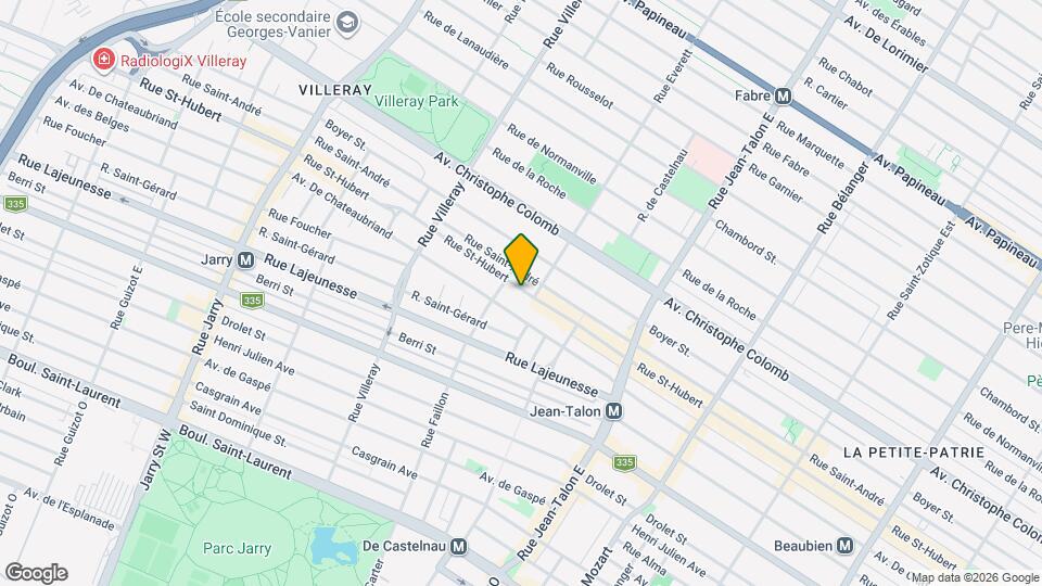 7454-7458 Saint-Hubert Rue Map and Location Details