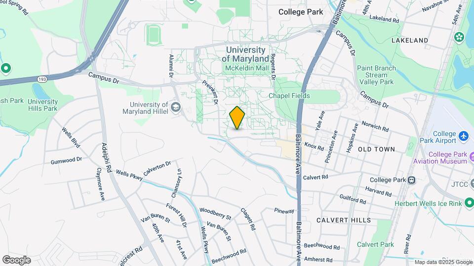 Hub College Park Map and Location Details