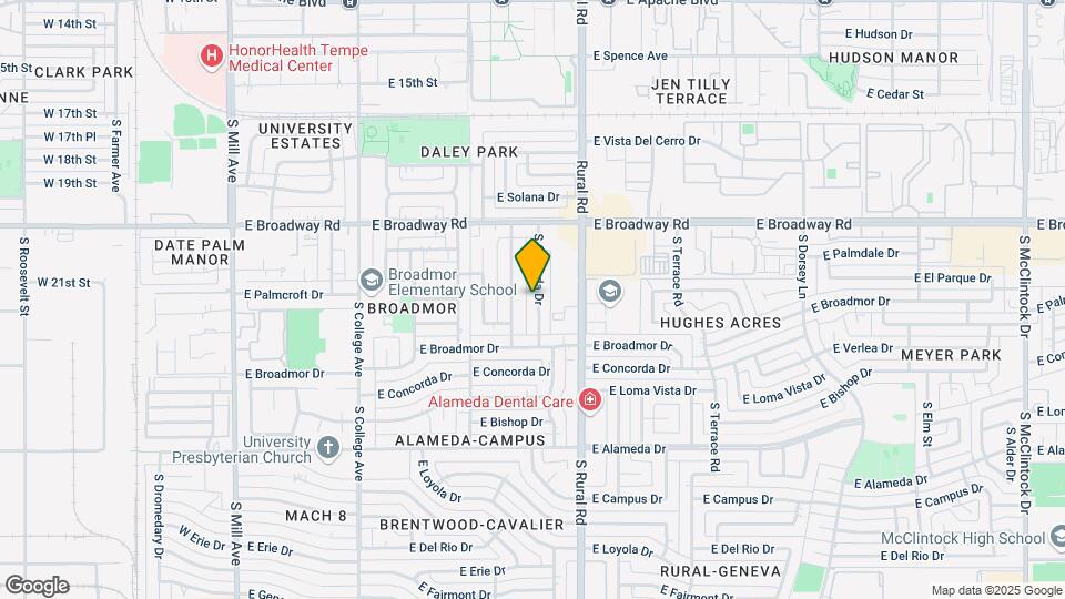 2122 S Granada Dr Mapa y Detalles de la Ubicación