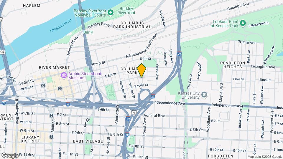 526 Troost Ave Mapa y Detalles de la Ubicación