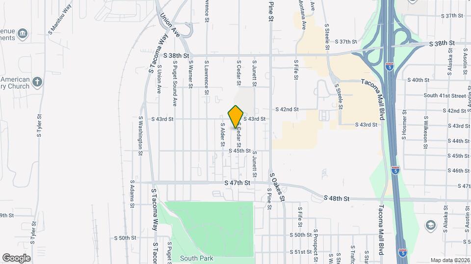4320 S Cedar St, Unit 4320 S Cedar St Mapa y Detalles de la Ubicación