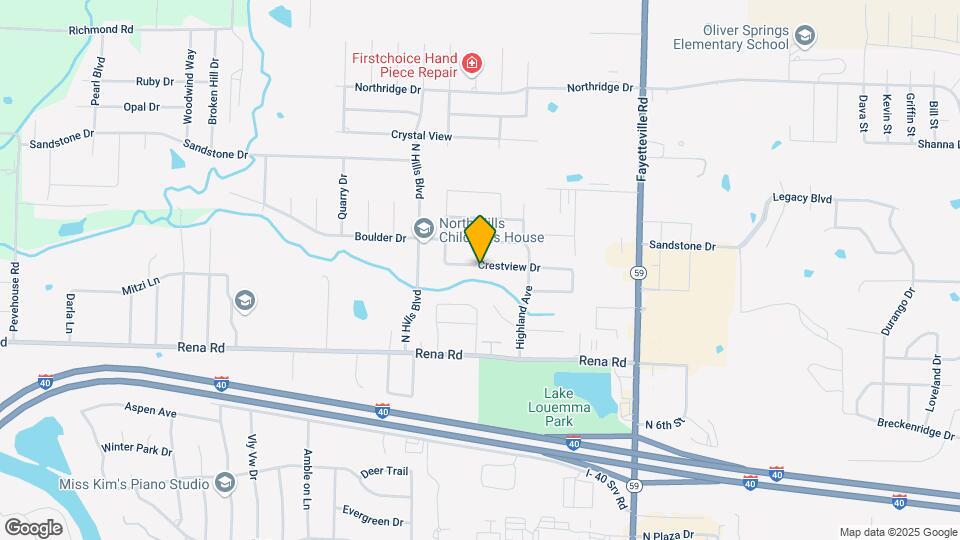 415 Crestview Dr Map and Location Details
