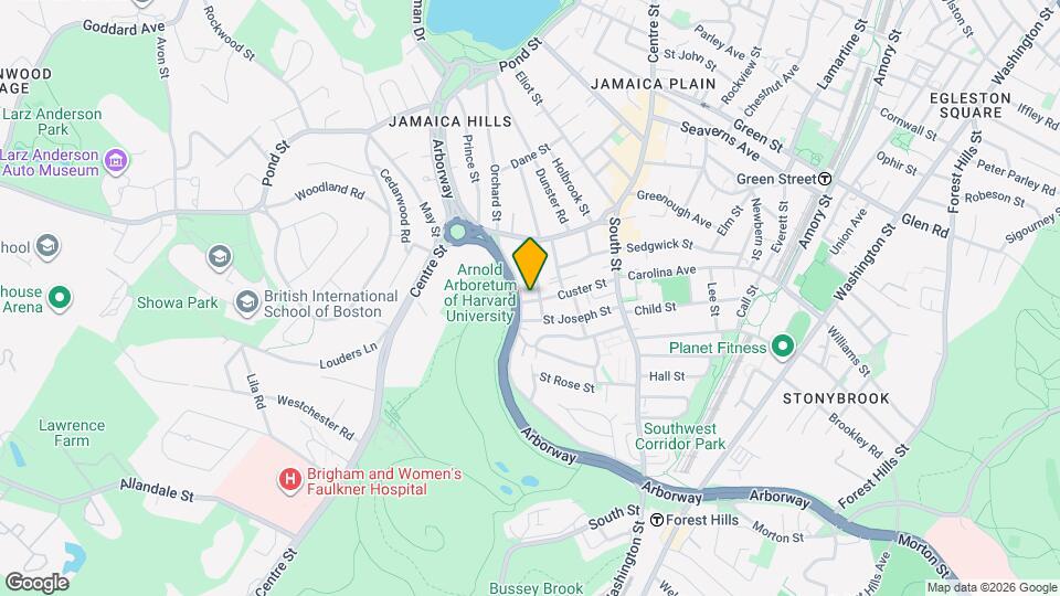 186 Arborway Map and Location Details