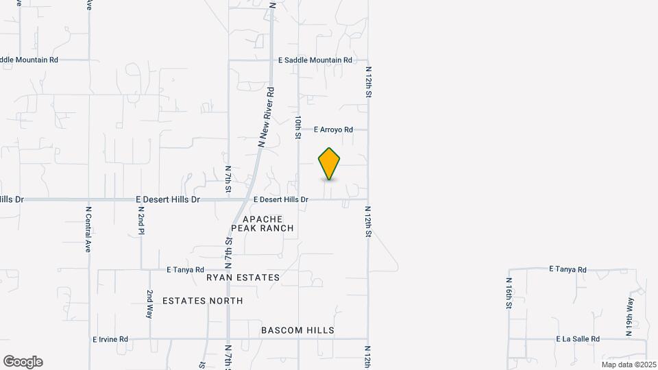 1004 E Desert Hills Dr Map and Location Details