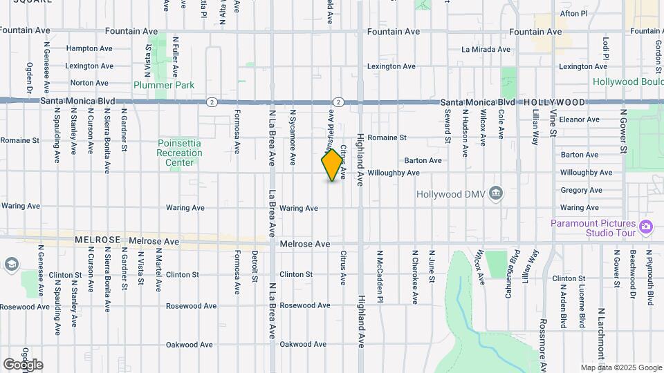 838 N Mansfield Ave Mapa y Detalles de la Ubicación