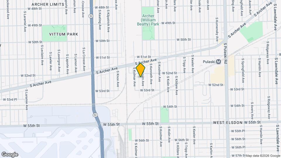 5218 S Kilbourn Ave, Unit 1 Mapa y Detalles de la Ubicación