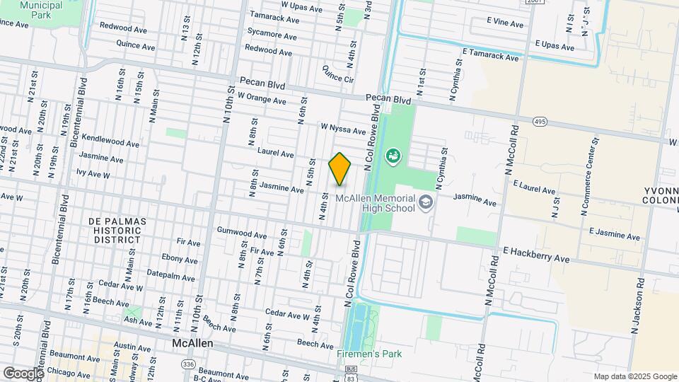 1005 N 3rd St Map and Location Details