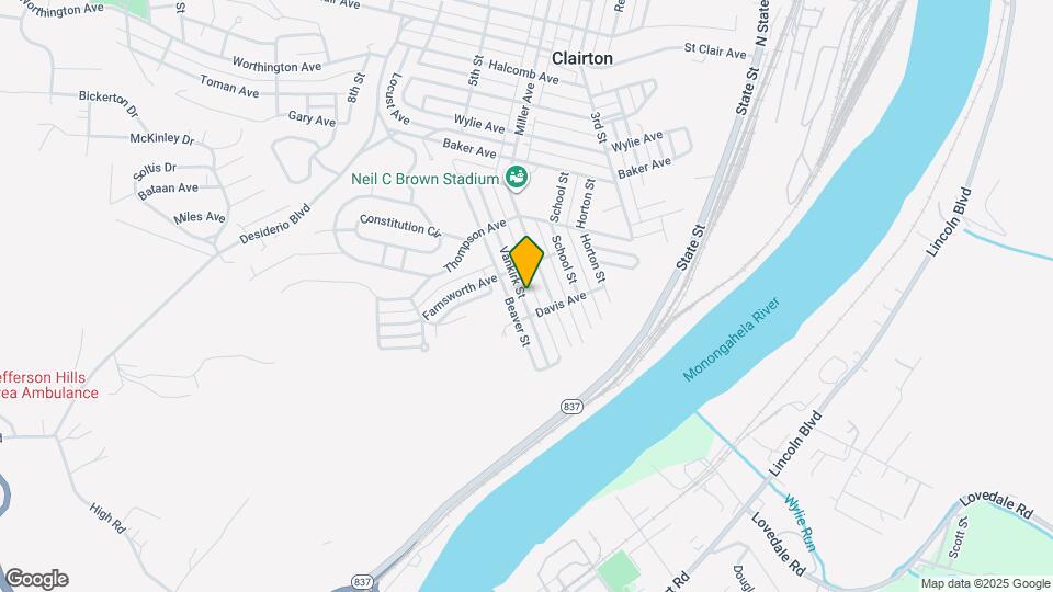 874 Vankirk St Map and Location Details