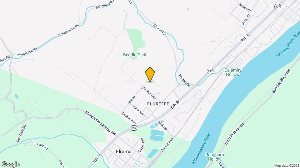 1307 Walnut St Map and Location Details