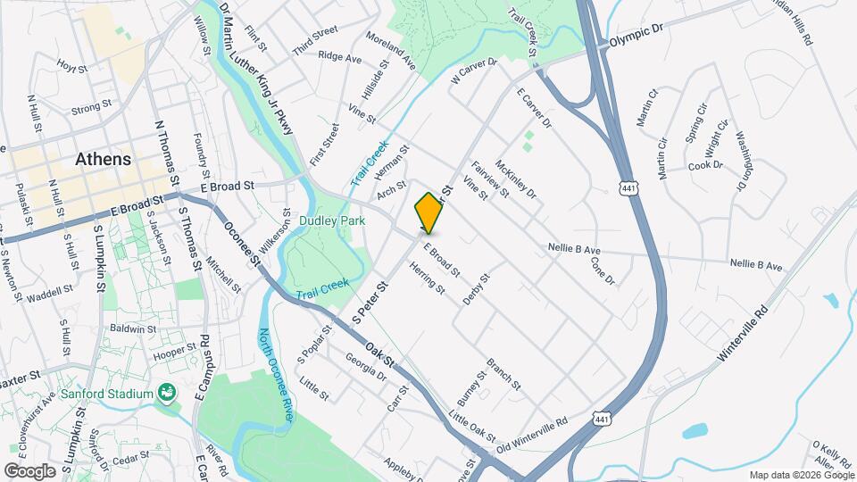 1429 E Broad St Map and Location Details