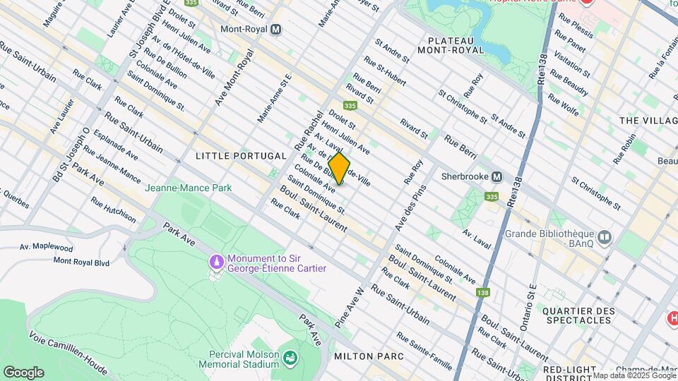 4015 Coloniale Av Map and Location Details