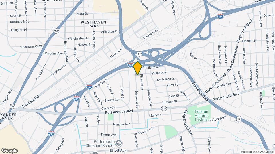 2703 Magnolia St Map and Location Details