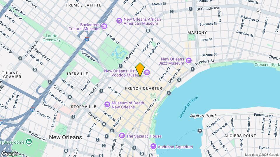 807 Bourbon St Mapa y Detalles de la Ubicación