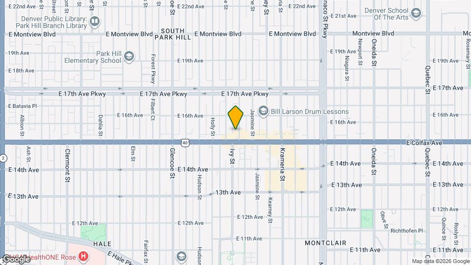 1523 Ivy St, Unit IvyCondo#4 Map and Location Details