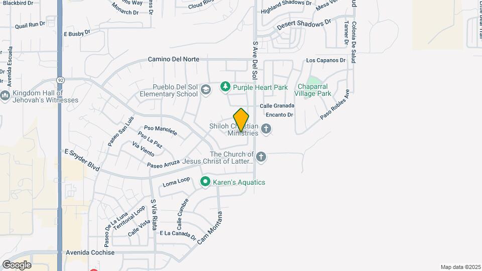 1425 Plaza Seca Map and Location Details