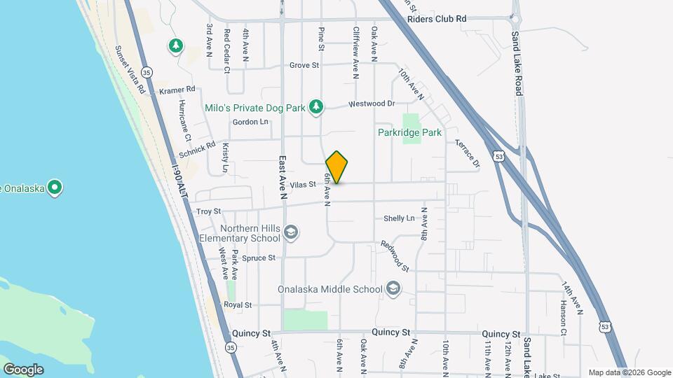 606 Vilas St Map and Location Details