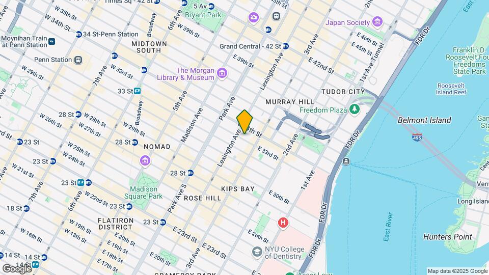 149 E 33rd St Map and Location Details