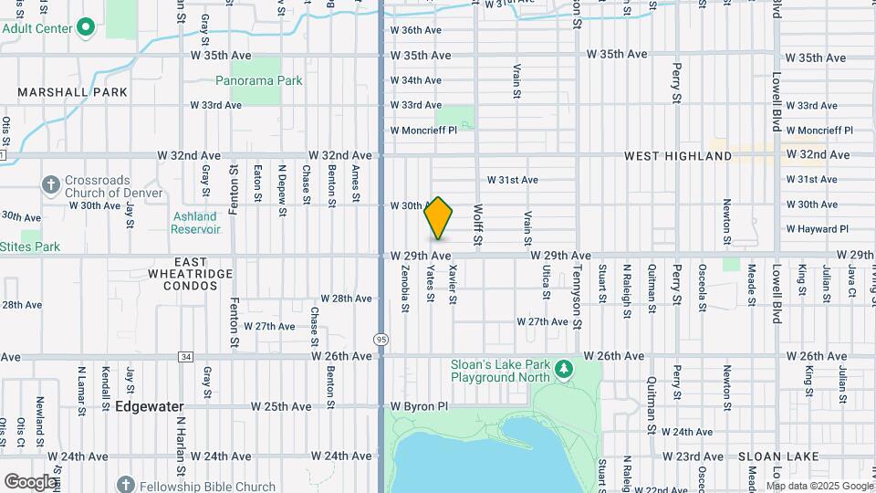 1800 Lawrence St Map and Location Details