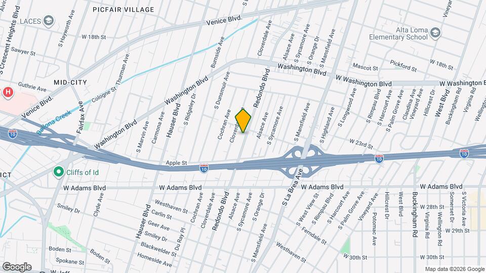 2319 Redondo Blvd Map and Location Details