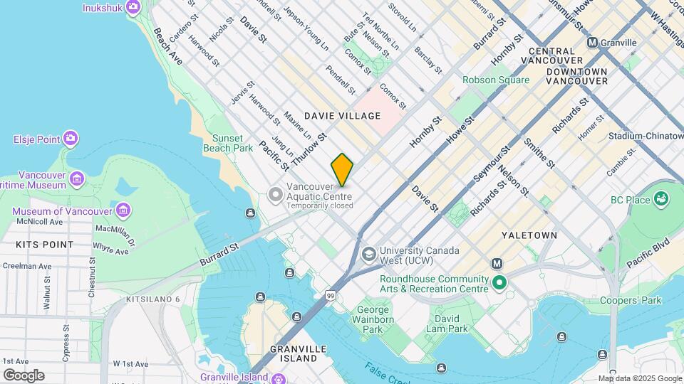 1350 Burrard St Map and Location Details