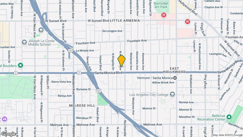 1116 N Ardmore Ave Map and Location Details