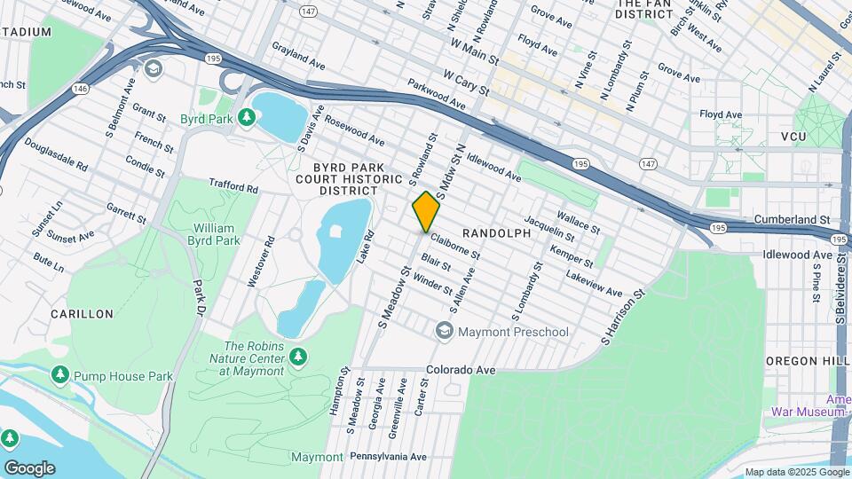 805 S Meadow St Map and Location Details