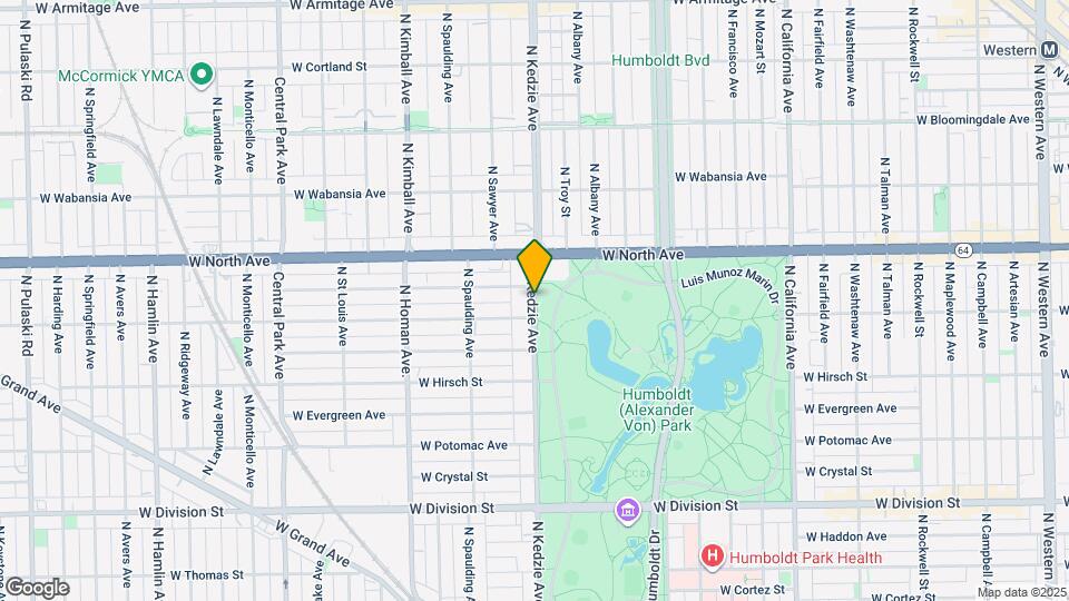 1533 N Kedzie Ave Map and Location Details