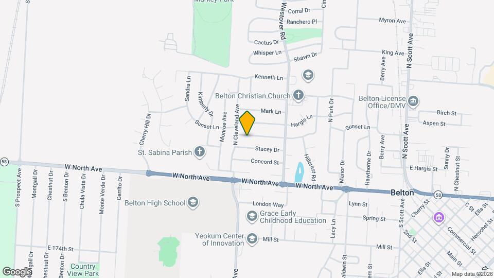 525 Sunset Ln Map and Location Details