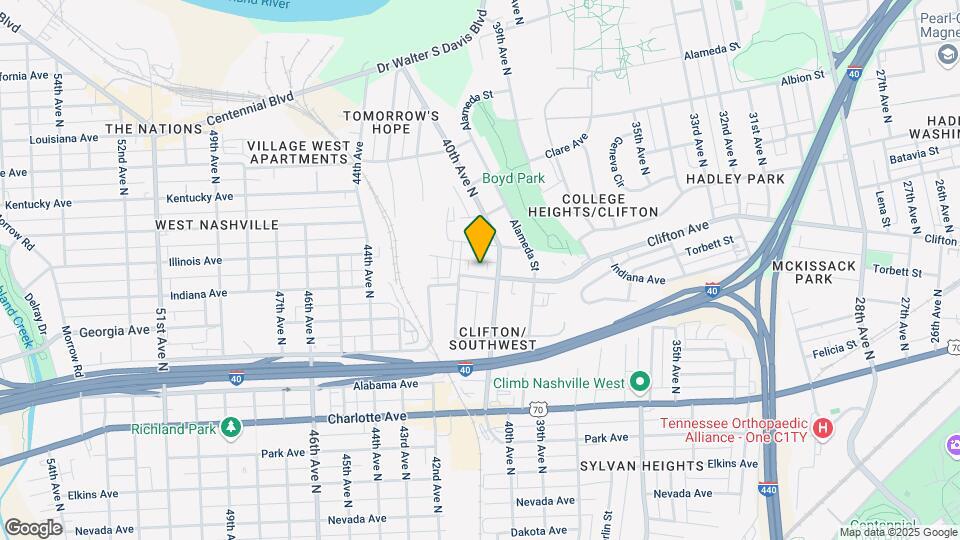 4012 Indiana Ave Map and Location Details