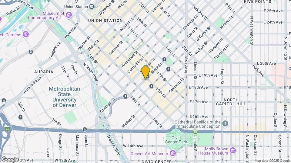 720 16th St Mall Map and Location Details