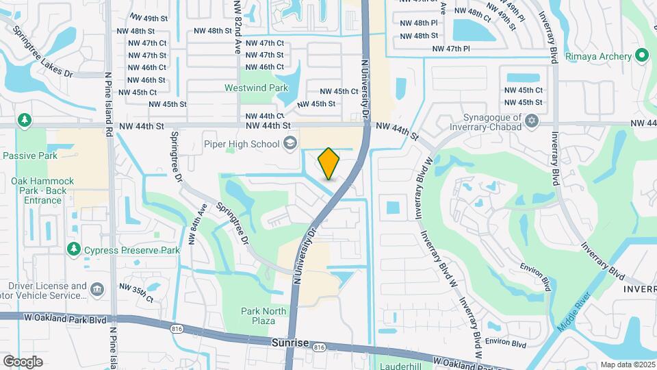 4215 N University Dr Map and Location Details