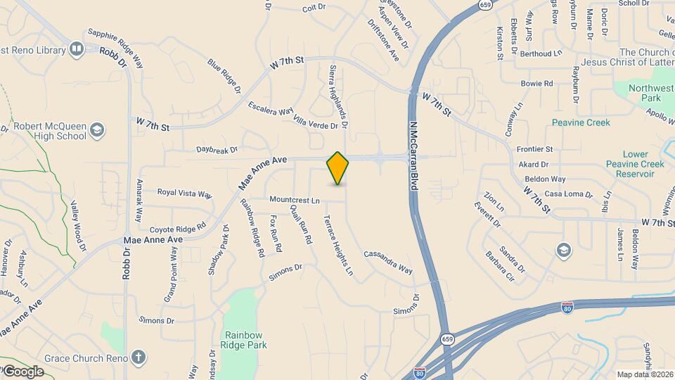 5212 Sierra Highlands Ct Map and Location Details