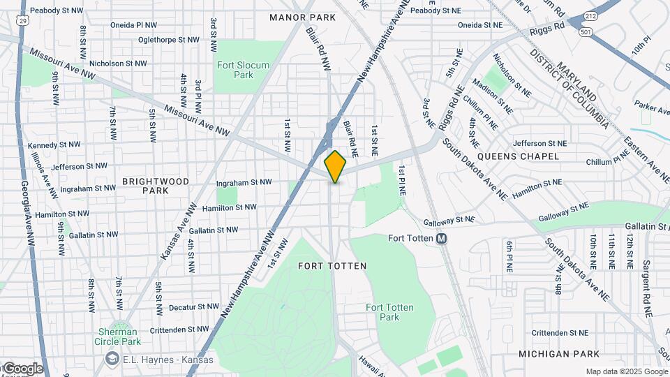 5233 North Capitol St NW Map and Location Details