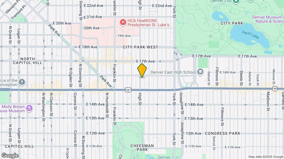 1560 High St, Unit APT 5 Map and Location Details