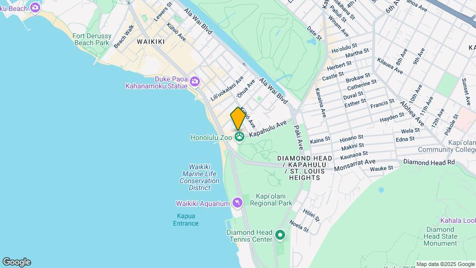 134 Kapahulu Ave Map and Location Details