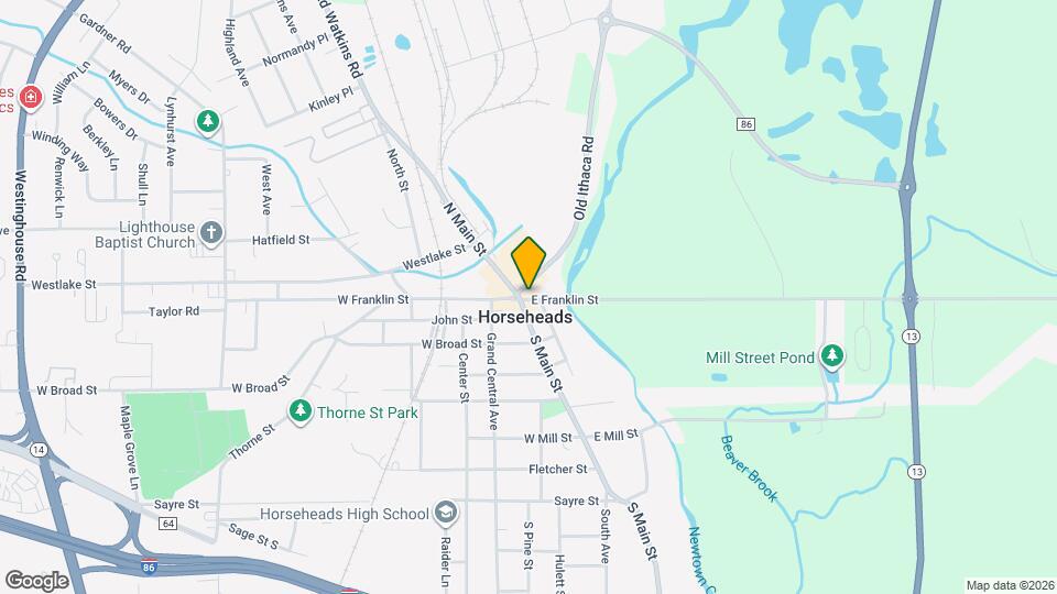 105 E Franklin St Map and Location Details