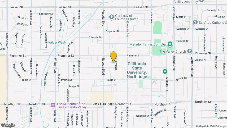 18427 Vincennes St, Unit 5 Map and Location Details