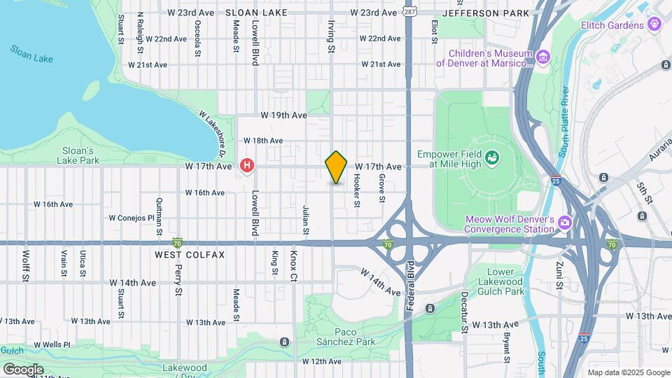 3239 W 16th Ave Map and Location Details