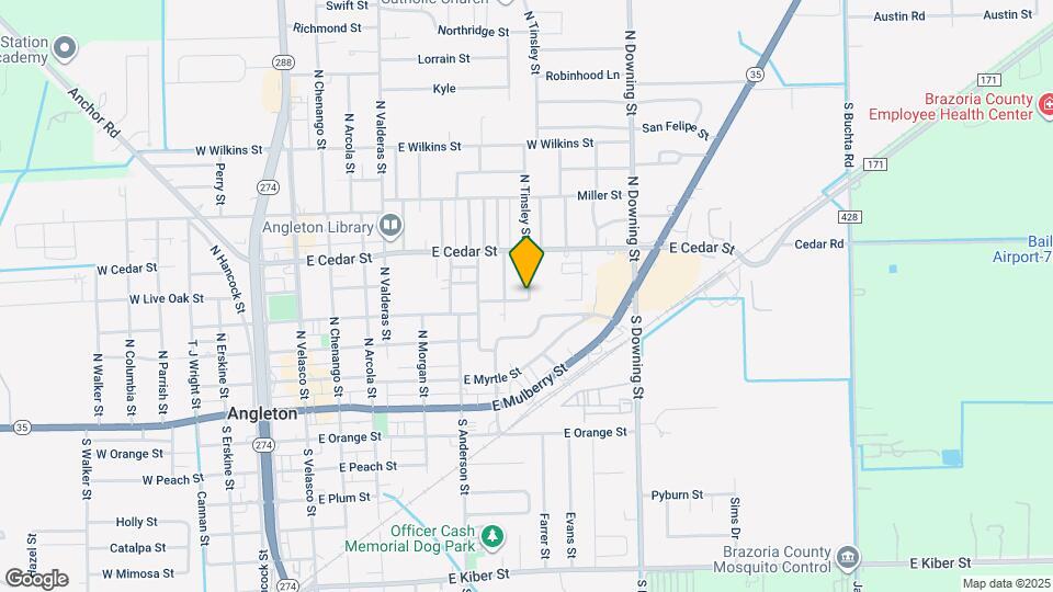 401 N Tinsley St Map and Location Details