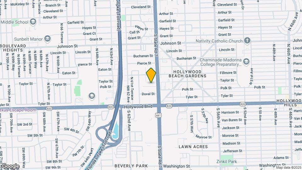 6025 Polk St Map and Location Details