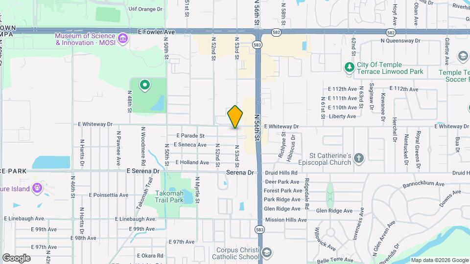 10804 N 53rd St Mapa y Detalles de la Ubicación