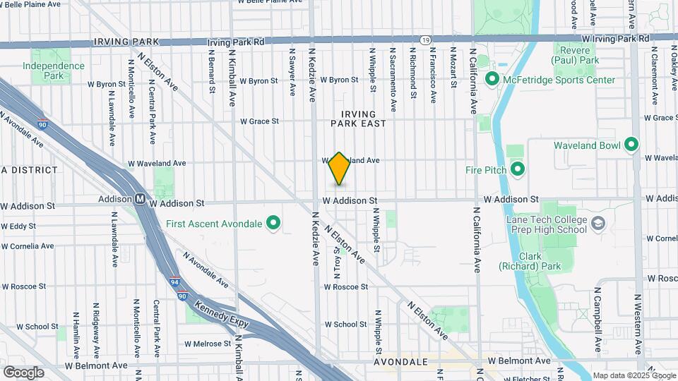 3615 N Troy St Map and Location Details