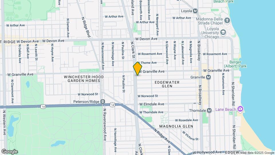 6133-6137 N Clark St Mapa y Detalles de la Ubicación
