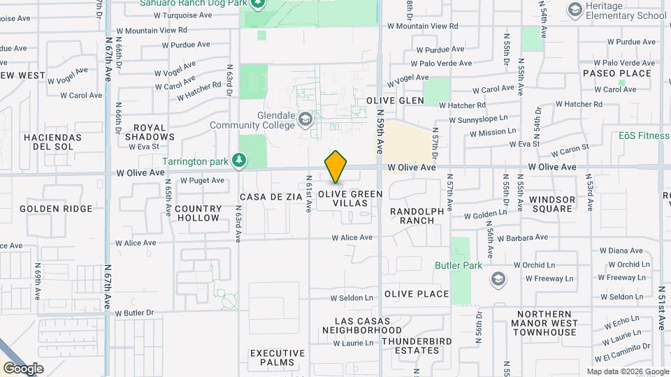 6008 W Townley Ave Map and Location Details