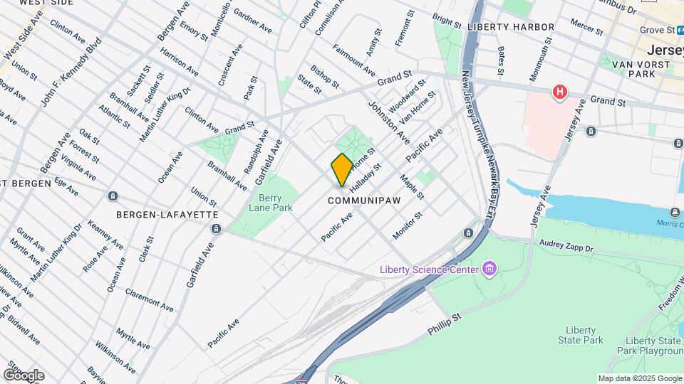 376 Communipaw Ave Map and Location Details