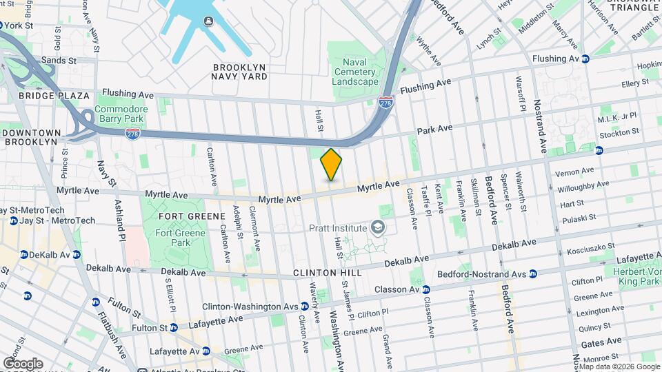 131 Hall Street, Unit Apt1 Map and Location Details