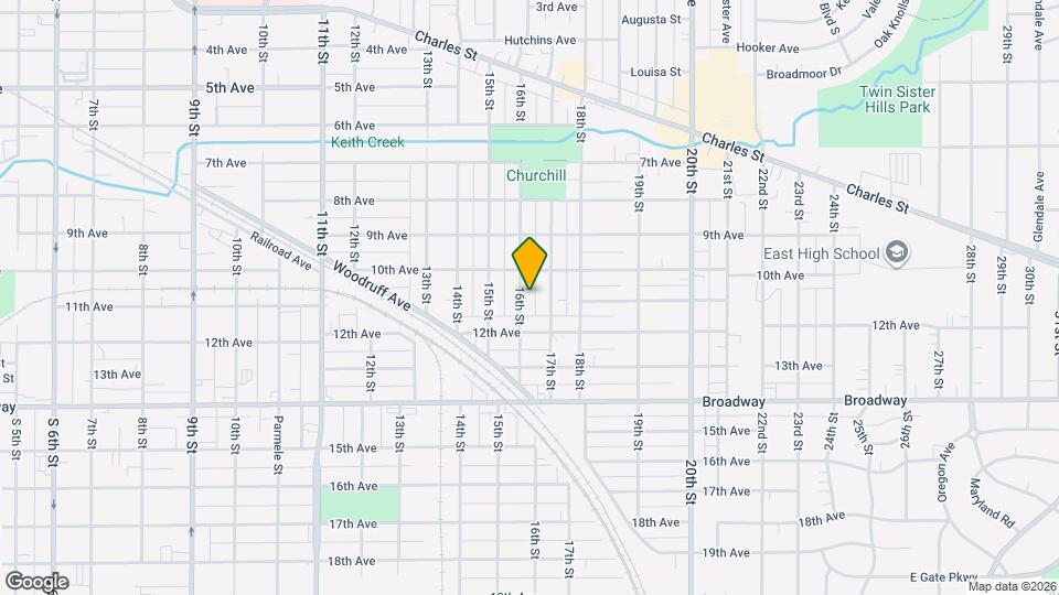 1126 16th St Map and Location Details