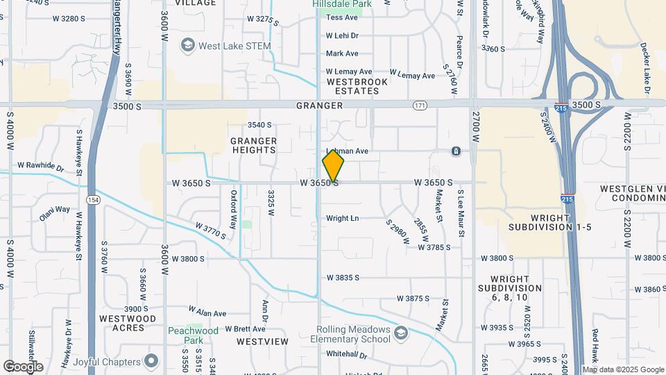 3153 W 3650 S Map and Location Details